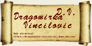 Dragomirka Vinčilović vizit kartica